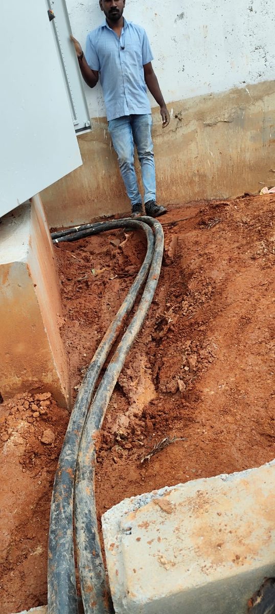 Underground cable laying — KV Electro Tech Bangalore